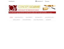 Tablet Screenshot of concept-gourmet.com